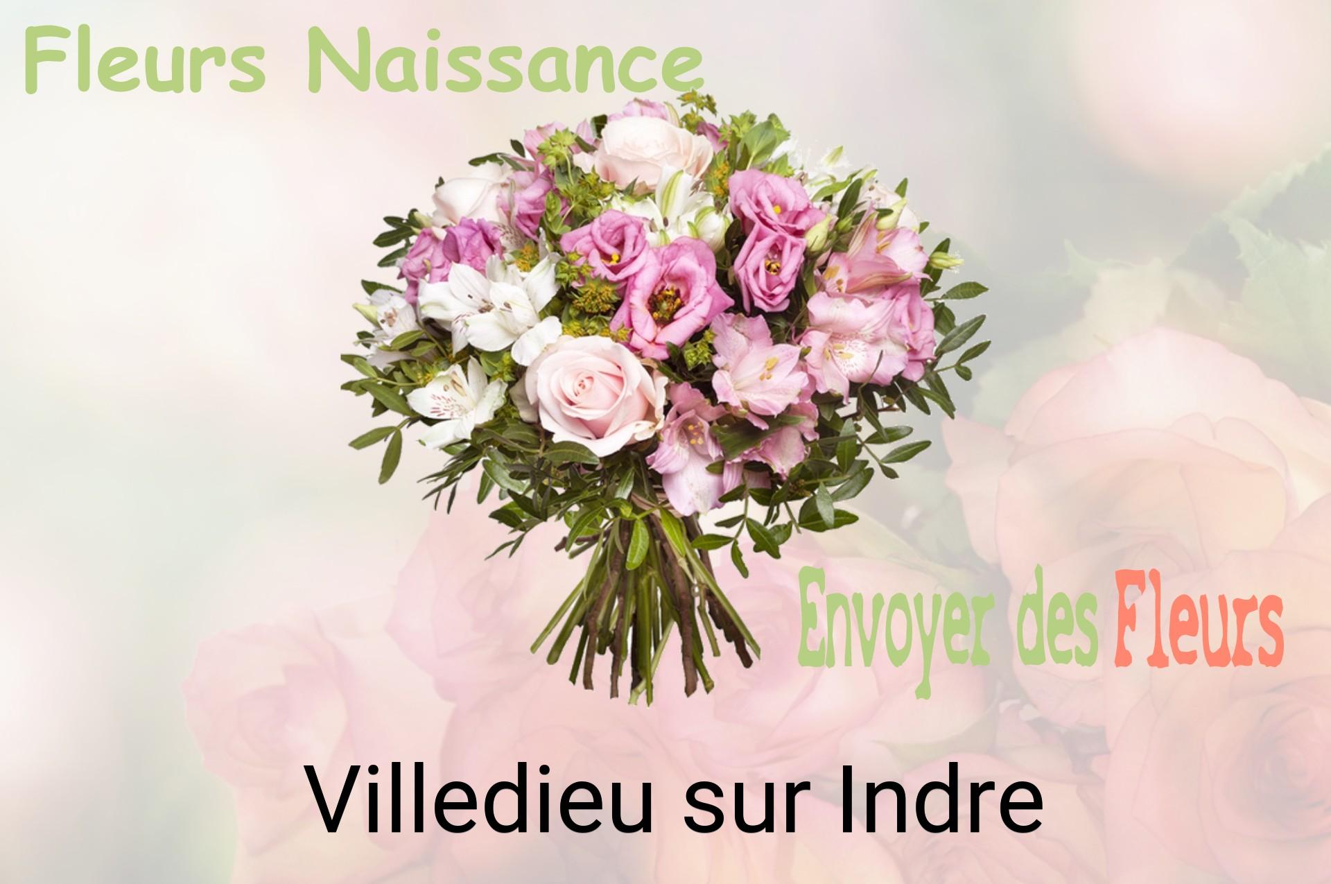 Bouquet de fleurs de naissance livré à Villedieu-sur-Indre